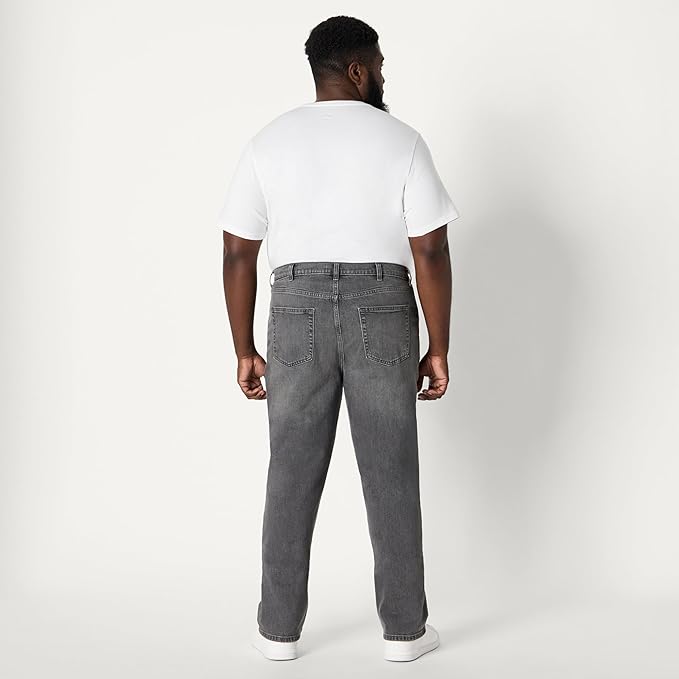 Jean Coupe Décontractée 8 Gris Délavé D
