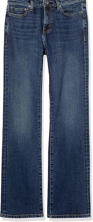 Jean bootcut à coupe Droite Délavé Moyen H