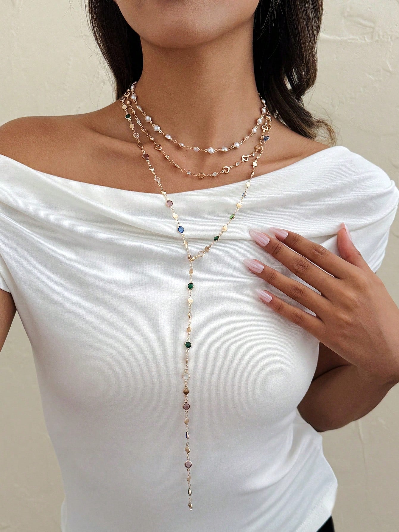 3 pièces Collier chaîne 18