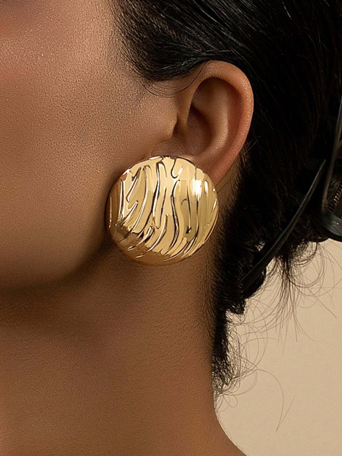 1 paire Boucles d'oreilles rondes