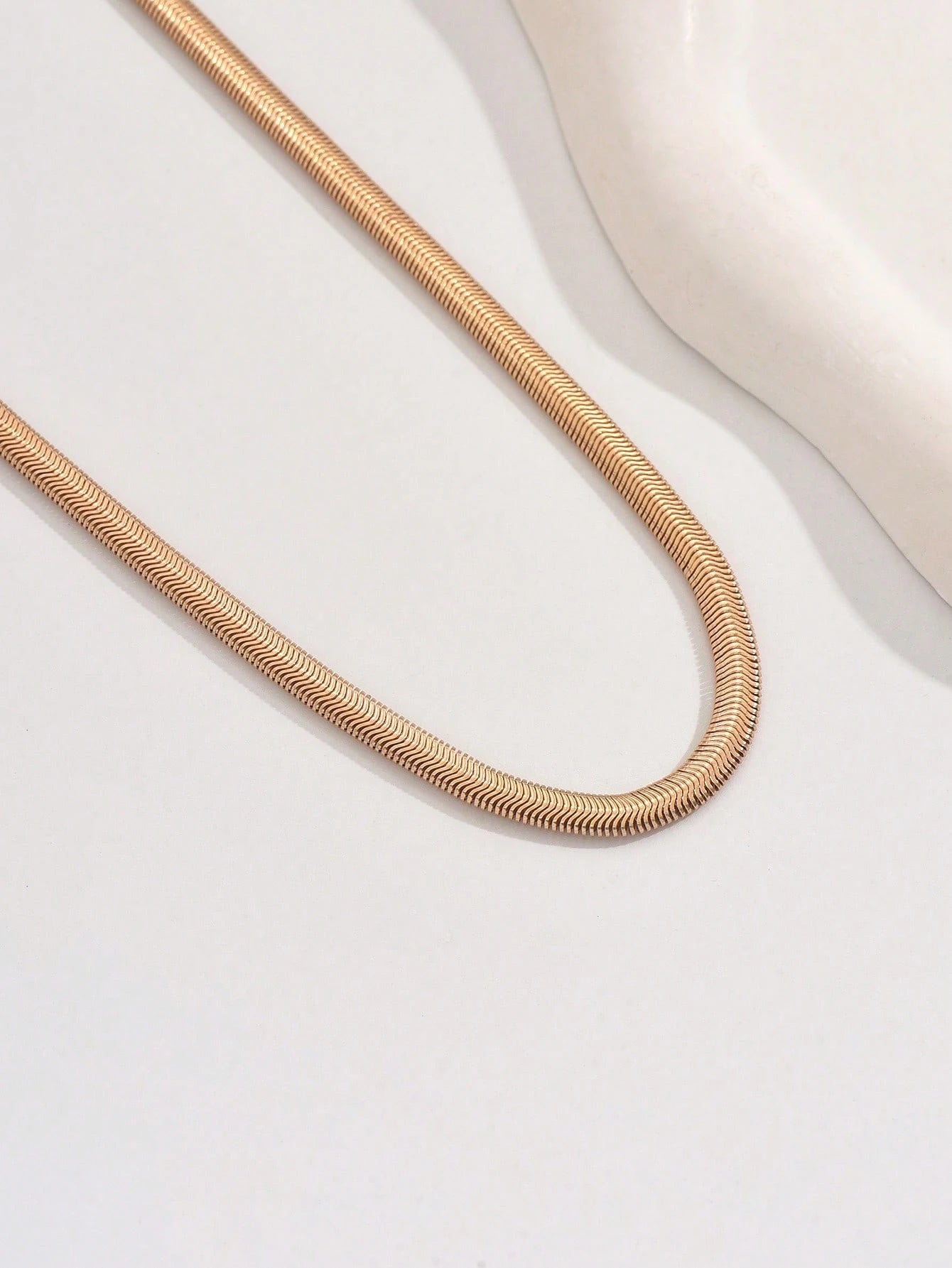 1 pièce Collier serpent doré 14