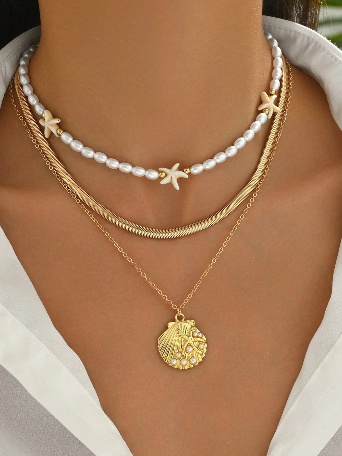 Ensemble de 3 colliers 14