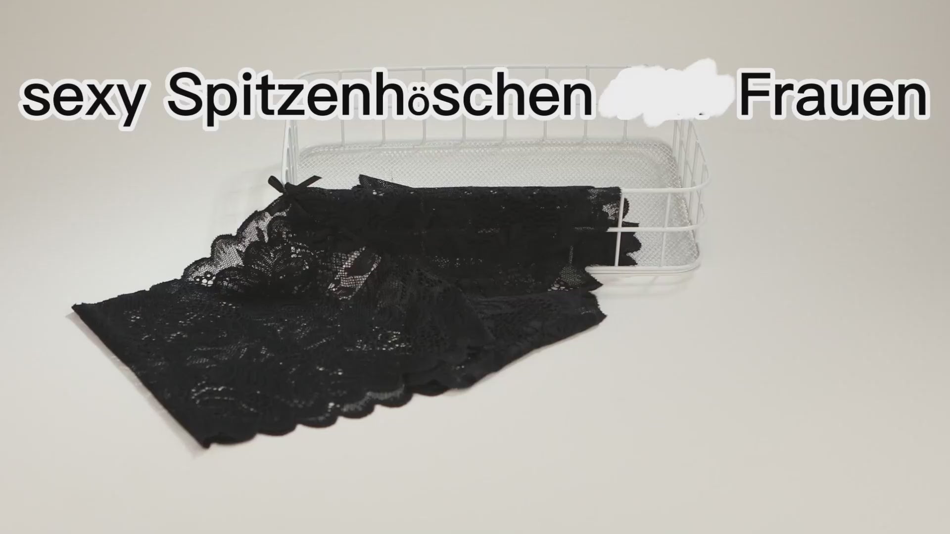 Charger la vidéo : Lot de 5 Culottes Dentelle Sexy D 5er E