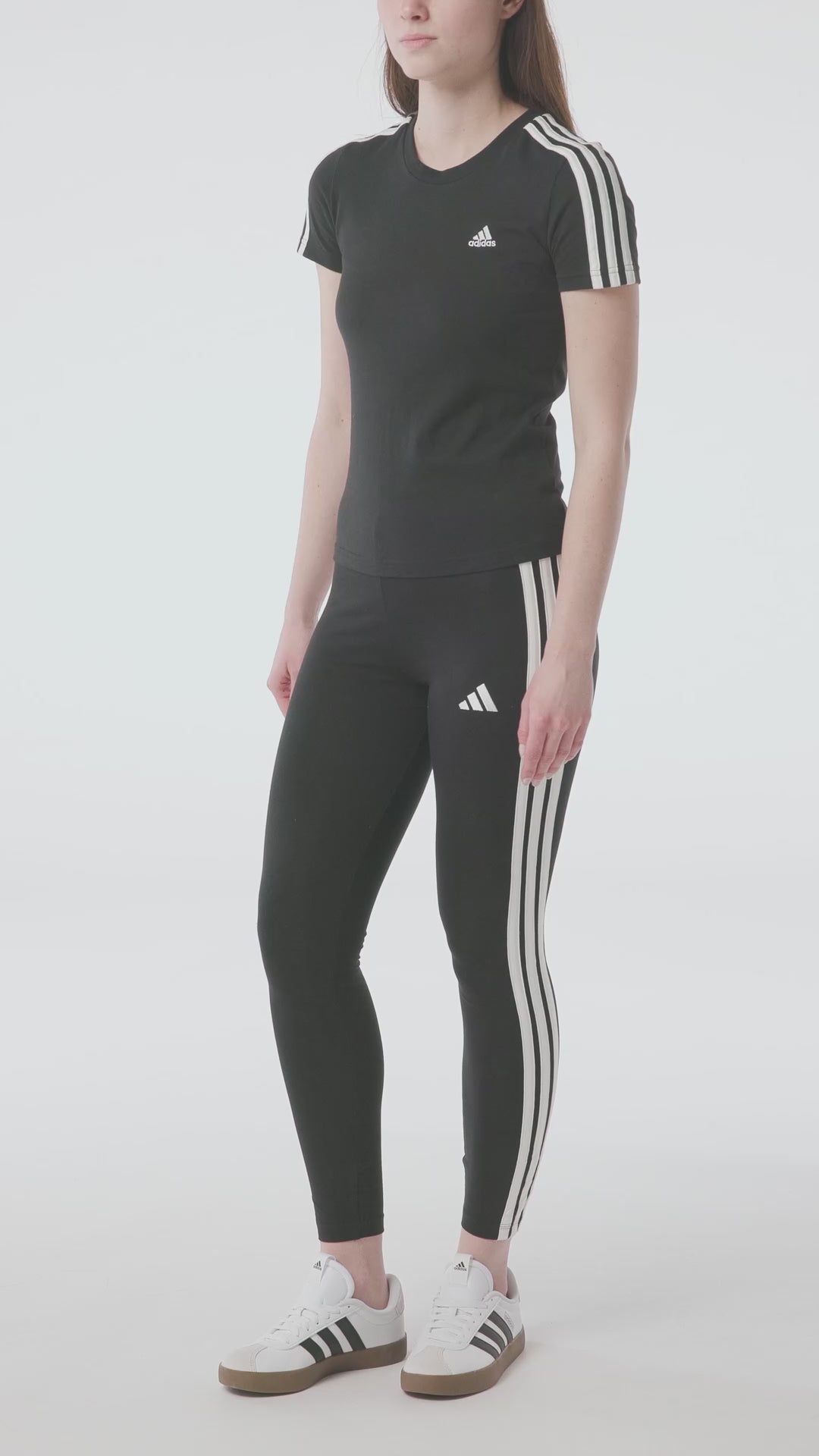 Charger la vidéo : Adidas VL Court 3.0 Femme Semi Flash Aqua Aurora Ink Lucid Lemon F